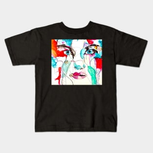 Stars in her eyes. Kids T-Shirt